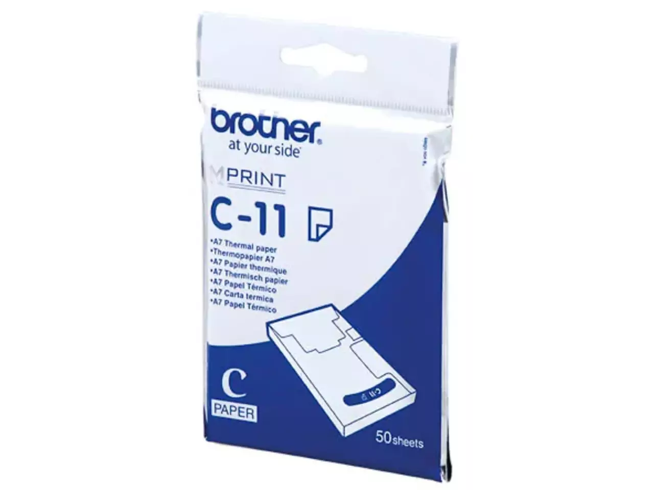 C11 BROTHER Thermisch papier 50vel thermal (116005440013), BROTHER ...