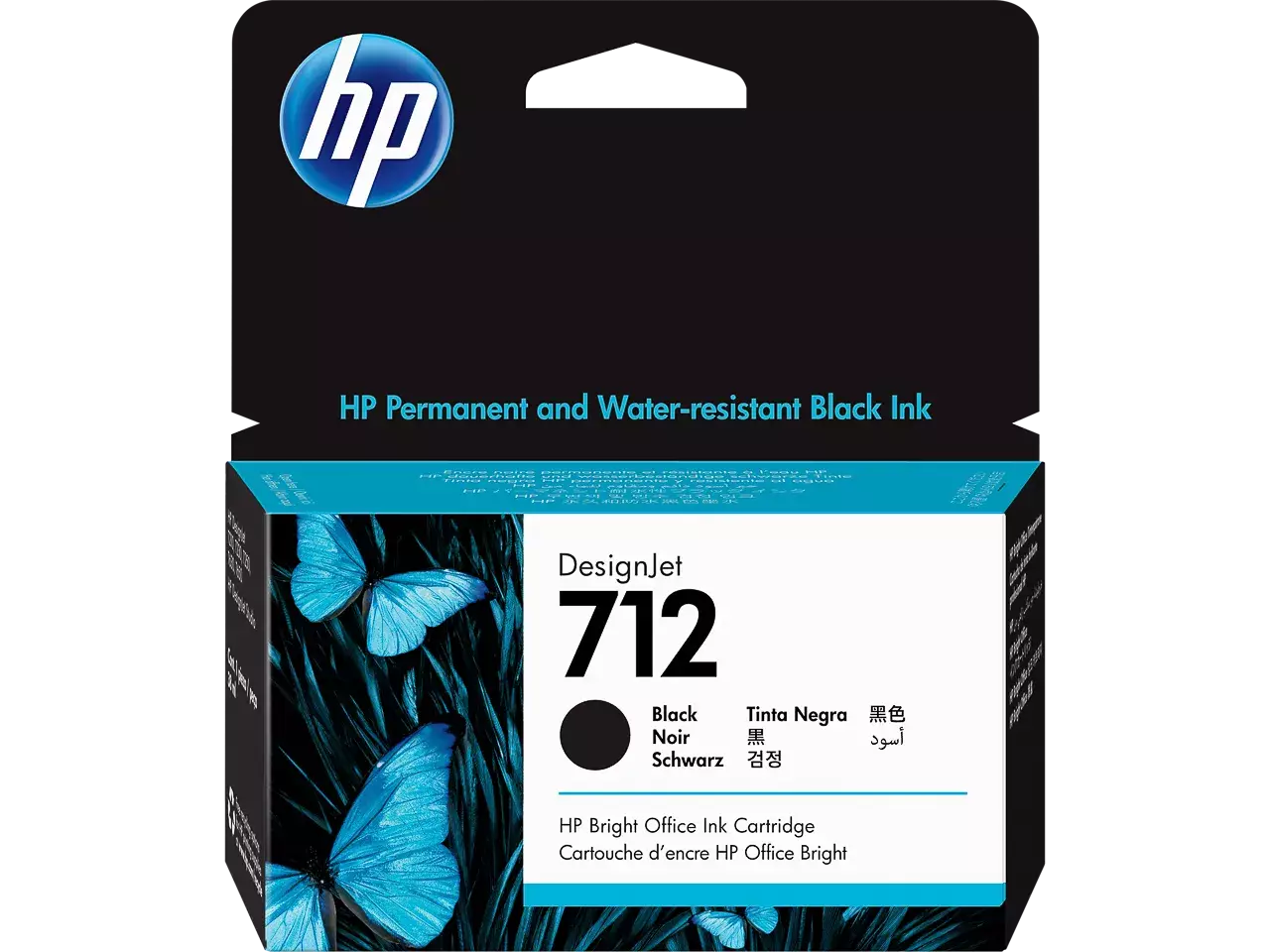 3ED70A HP 712 DNJ Inkt zwart ST 38ml (170025441509), HEWLETT PACKARD ...