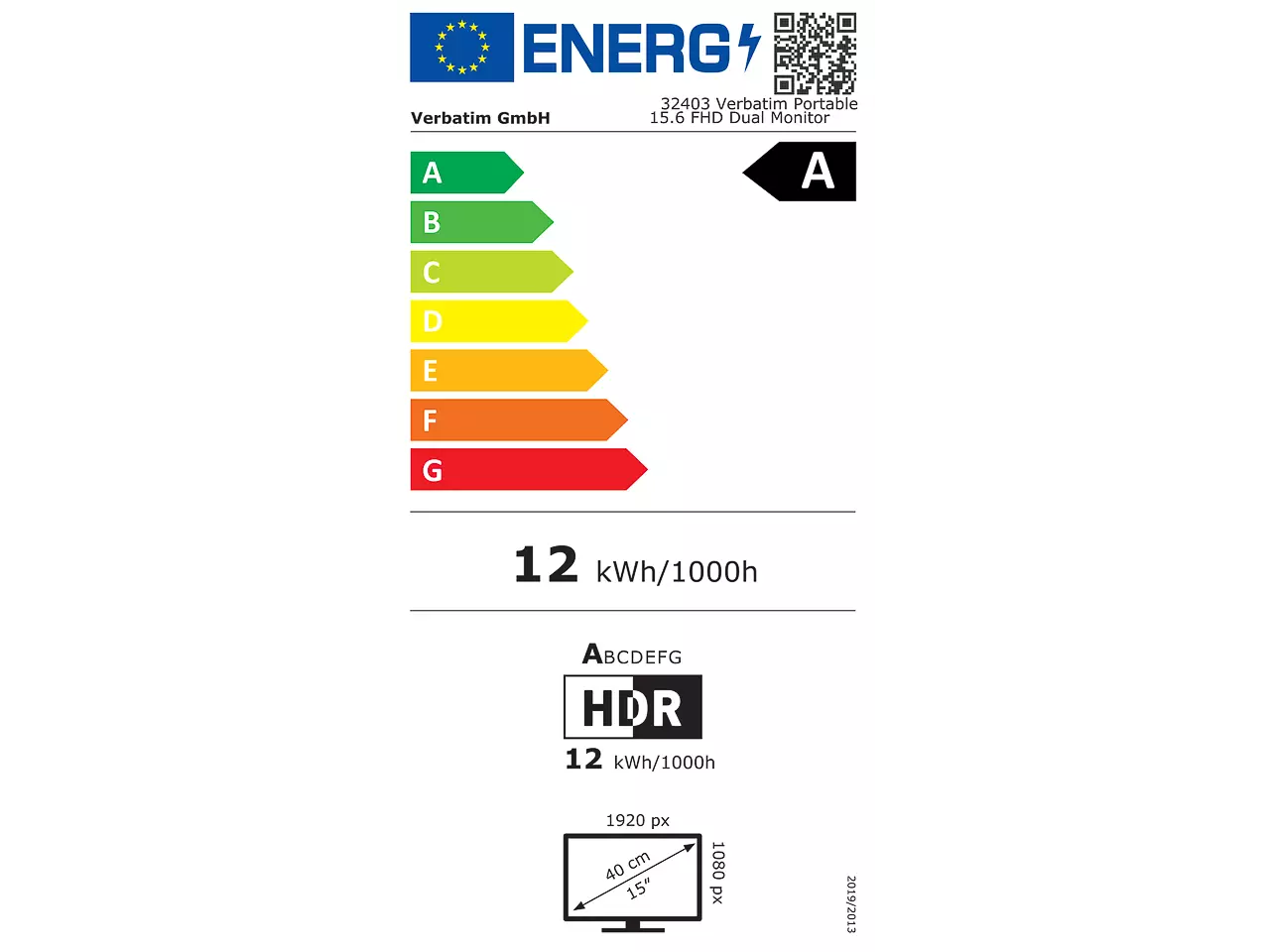32403 VERBATIM Dual Essentials Monitor 15,6
