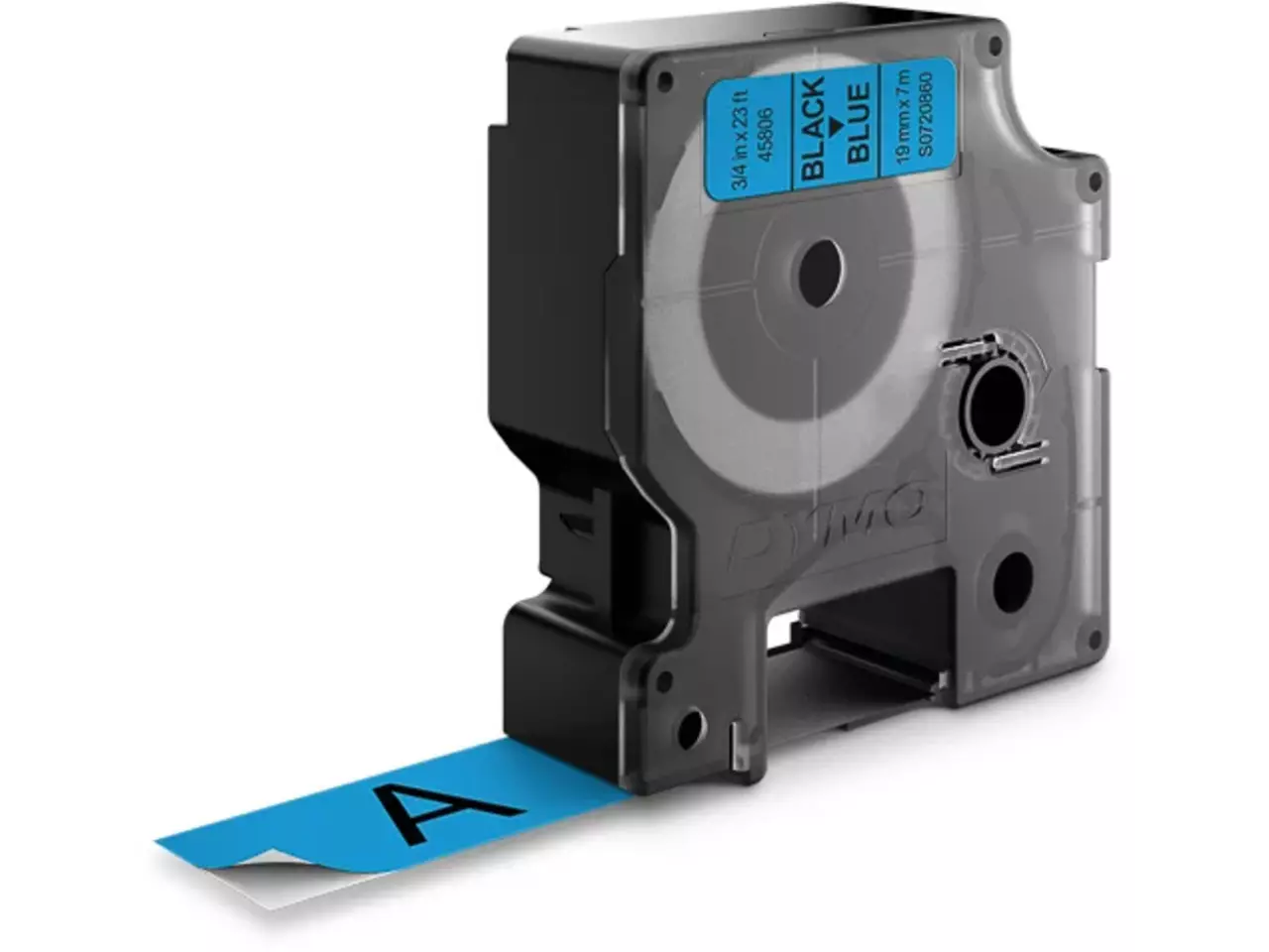 Ruban Dymo D1 19mm X 7m Noir Sur Bleu 45806 - Compatible LabelManager
